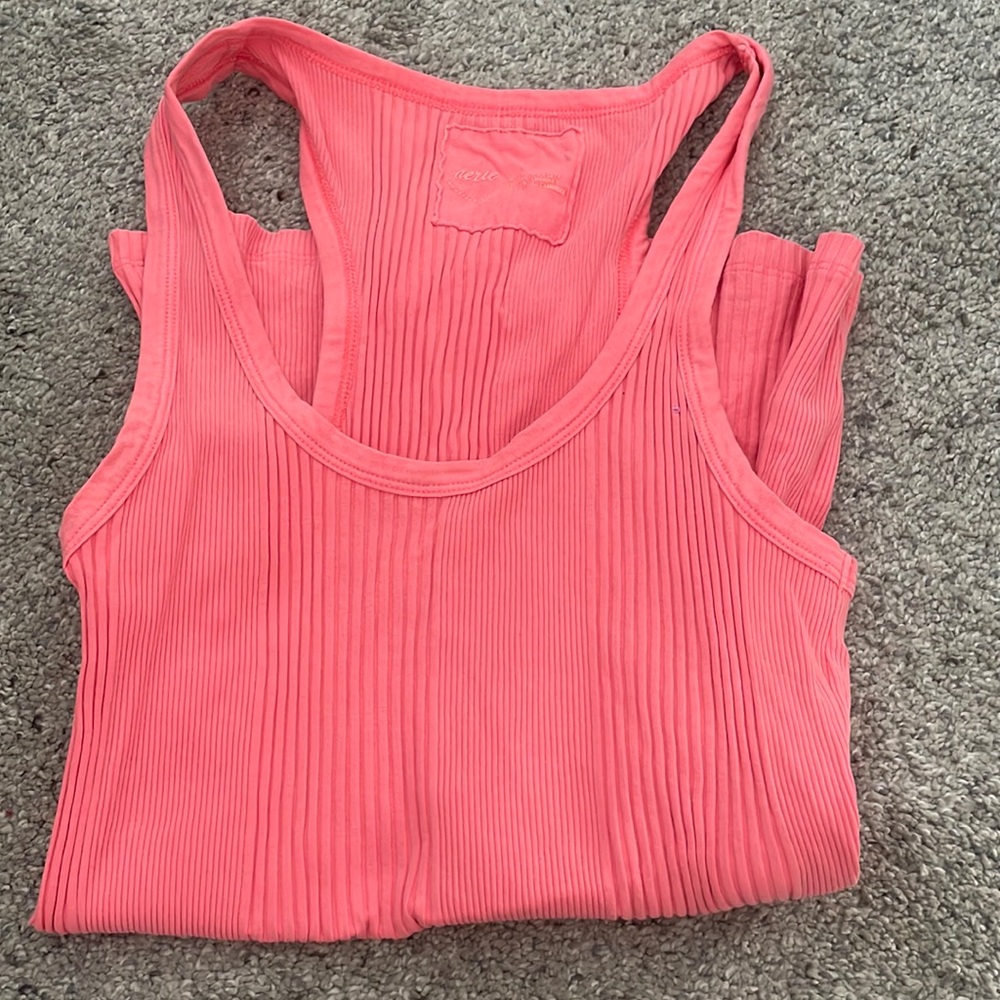 Pink aerie tank